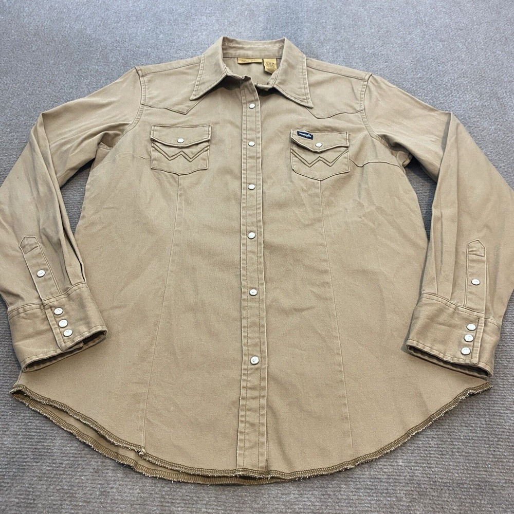 Wrangler Tan Button Down Shirt